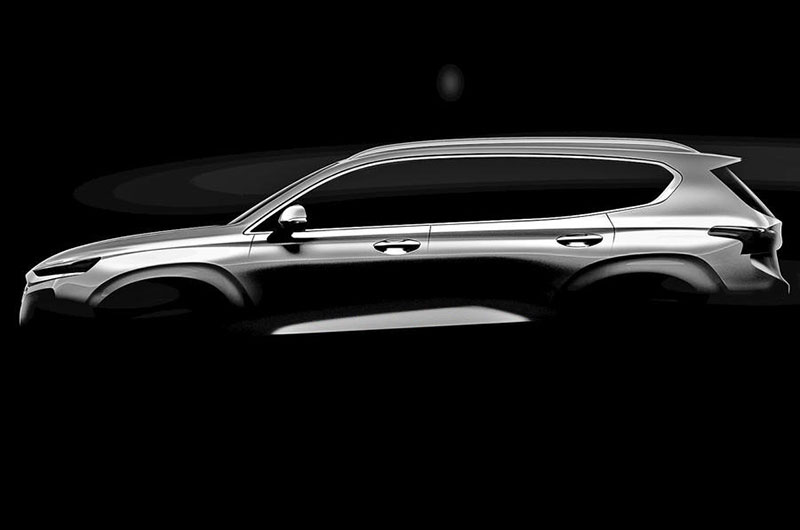 Lộ diện Hyundai Santa Fe 2018 với thiết kế hoàn toàn mới